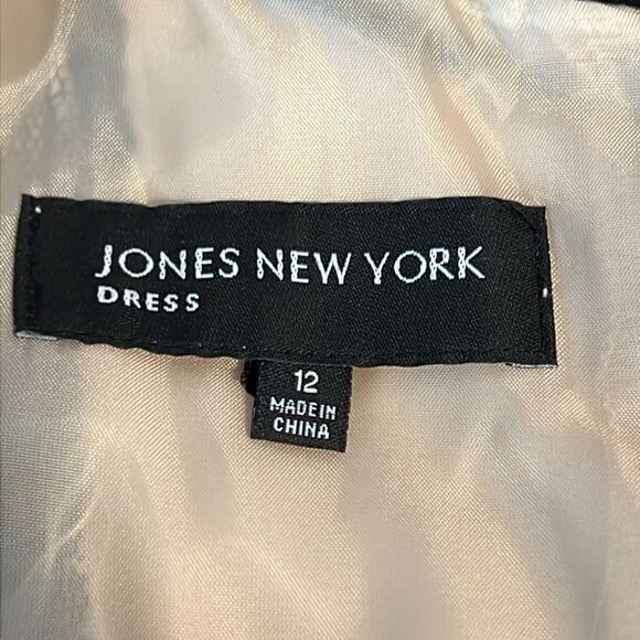 Jones New York Black/ Nude Lace‎ Sleeveless Empire Waist  Dress Sz 12 Nwt - Picture 11 of 14
